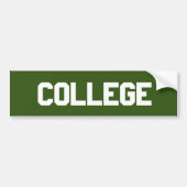 College Bumpersticker (Voorkant)