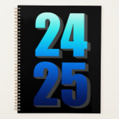 College Business Blauw en zwart 2024 2025 persoonl Planner (Voorkant)