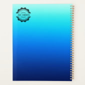 College Business Blauw en zwart 2024 2025 persoonl Planner (Achterkant)