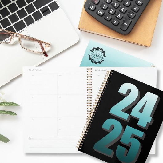 College Business Blauwgroen en zwart 2024 2025 per Planner