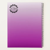 College Business Roze en zwart 2024 2025 persoonli Planner (Achterkant)