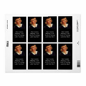 College Co-Ed Afstuderen Woman Etiket (Full Sheet)