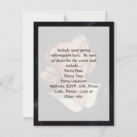  College Co-Ed Afstuderen Woman Kaart (Achterkant)