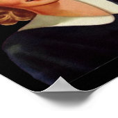  College Co-Ed Afstuderen Woman Poster (Hoek)