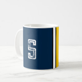 College Colors Monogram Coffee Mok