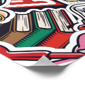 College Comics Patroon Poster (Hoek)