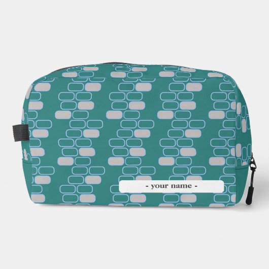 College Custom Groen Potlood Hoesje Toilettas Toilettasje (Voorkant)