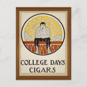College Days Cigars  Mannelijke Cirkel AD Briefkaart