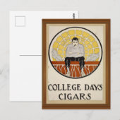 College Days Cigars Mannelijke Cirkel AD Briefkaart (Voorkant / Achterkant)