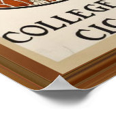 College Days Cigars  Mannelijke Cirkel AD Poster (Hoek)