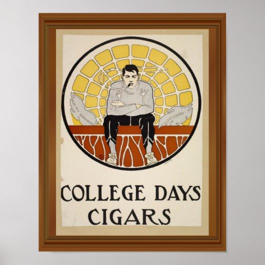 College Days Cigars  Mannelijke Cirkel AD Poster (Voorkant)