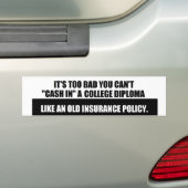 College Diploma sticker (Op auto)
