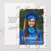 College Doctor Nurse Script Foto Afstuderen Aankondiging (Voorkant / Achterkant)