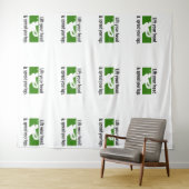 College Dorm Apartement Bedroom Tapestry Wandkleed (In Situ (horizontaal))