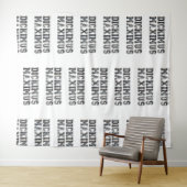 College Dorm Apartement Bedroom Tapestry Wandkleed (In Situ (horizontaal))