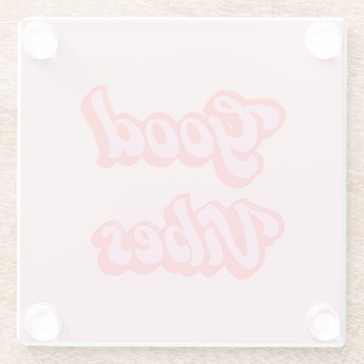 College Dorm Decor Glazen Onderzetter (Achterkant)