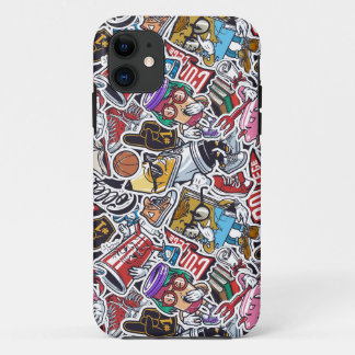 College Dynamic Art Urban Graffiti patroon Case-Mate iPhone Case