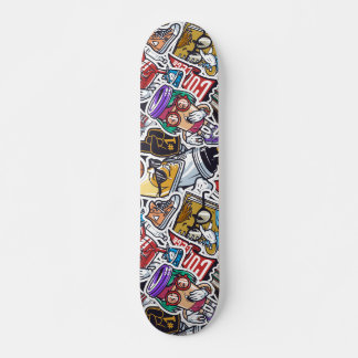 College Dynamic Art Urban Graffiti patroon Persoonlijk Skateboard