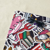 College Dynamic Art Urban Graffiti patroon Strandlaken (In situ)