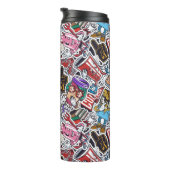 College Dynamic Art Urban Graffiti patroon Thermosbeker (Geroteerd rechts)