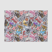 College Dynamic Art Urban Graffiti patroon Tissuepapier (Voorkant)