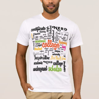 College Education Word Cloud patterns T-shirt