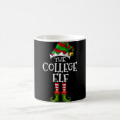 College Elf Leuk Bijpassend Pyjama Groep Kerstmis  Koffiemok (Center)