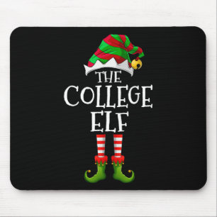 College Elf Leuk Bijpassend Pyjama Groep Kerstmis Muismat