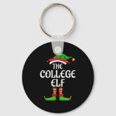College Elf Matching Family Group Christmas Party  Sleutelhanger (Voorkant)