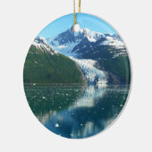College Fjord I Beauful Alaska-fotografie Keramisch Ornament (Links)
