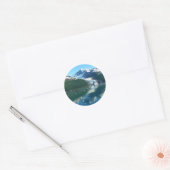 College Fjord I Beauful Alaska-fotografie Ronde Sticker (Envelop)