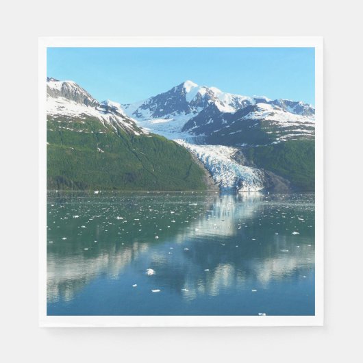 College Fjord I Beauful Alaska-fotografie Servetten (Voorkant)