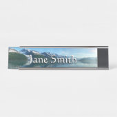 College Fjord II Beauful Alaska Fotografie Bureau Naambordje (Voorkant)