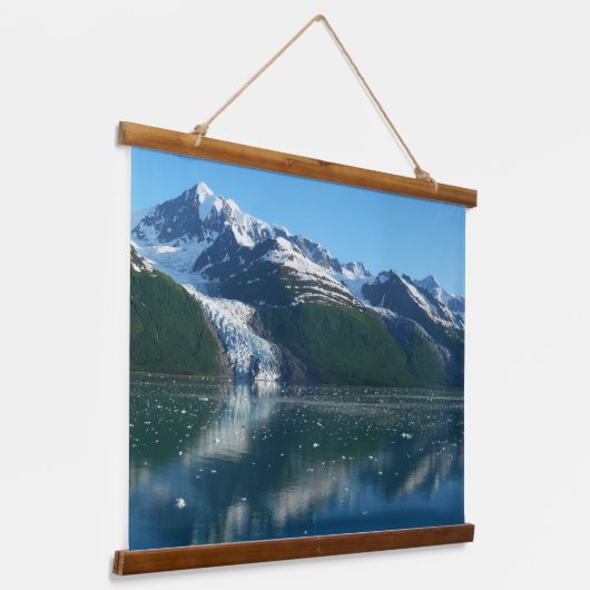 College Fjord II Beauful Alaska Fotografie Hangend Wandkleed (Gebogen)