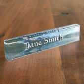 College Fjord II Beauful Alaska Fotografie Naambordje (Zijkant)