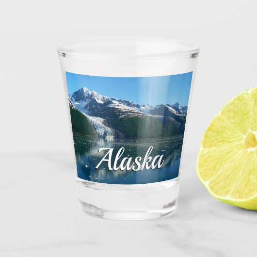 College Fjord II Beauful Alaska Fotografie Shot Glas (Voorkant)