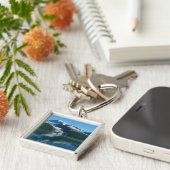 College Fjord II Beauful Alaska Fotografie Sleutelhanger (Zijkant)