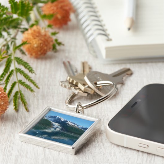 College Fjord II Beauful Alaska Fotografie Sleutelhanger (Zijkant)