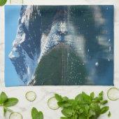 College Fjord II Beauful Alaska Fotografie Theedoek (Gevouwen)