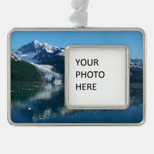 College Fjord II Mooie Alaska Fotografie Verzilverd Omlijst Ornament