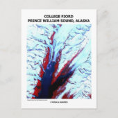 College Fjord Prince William Sound Alaska Briefkaart (Voorkant)