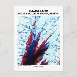 College Fjord Prince William Sound Alaska Briefkaart