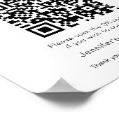 College Fonds QR-code bord Poster (Hoek)