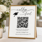 College Fonds QR-code bord Poster