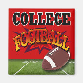 "College Football" door Cheryl Daniels Magneet (Voorkant)