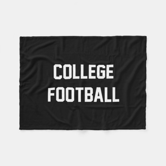 College Football Fleece Blanket Deken (Voorkant (Horizontaal))