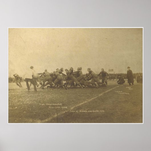 College Football Game uit 1902 Poster (Voorkant)