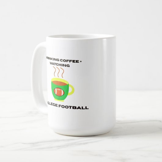 College Football Zaterdag koffie mok (Voorkant links)