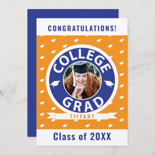 College foto Afstuderen Aankondiging (Voorkant / Achterkant)