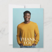 College Foto Afstuderen Afstuderen Bedankkaart (Voorkant)